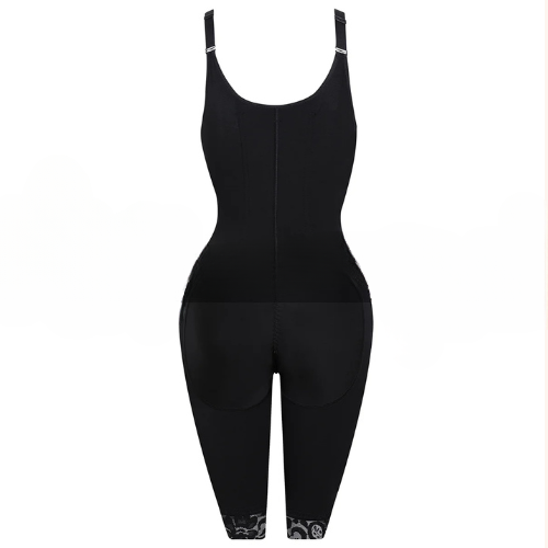 4897 Colombian Hourglass Girdle – Long Shaping Rods, Front Closure, Elastic Shapewear Bodysuit for Women