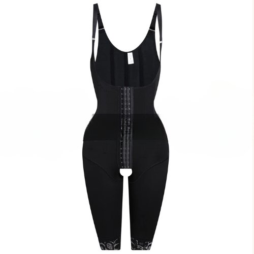 4897 Colombian Hourglass Girdle – Long Shaping Rods, Front Closure, Elastic Shapewear Bodysuit for Women