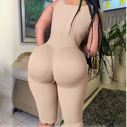 4897 Colombian Hourglass Girdle – Long Shaping Rods, Front Closure, Elastic Shapewear Bodysuit for Women