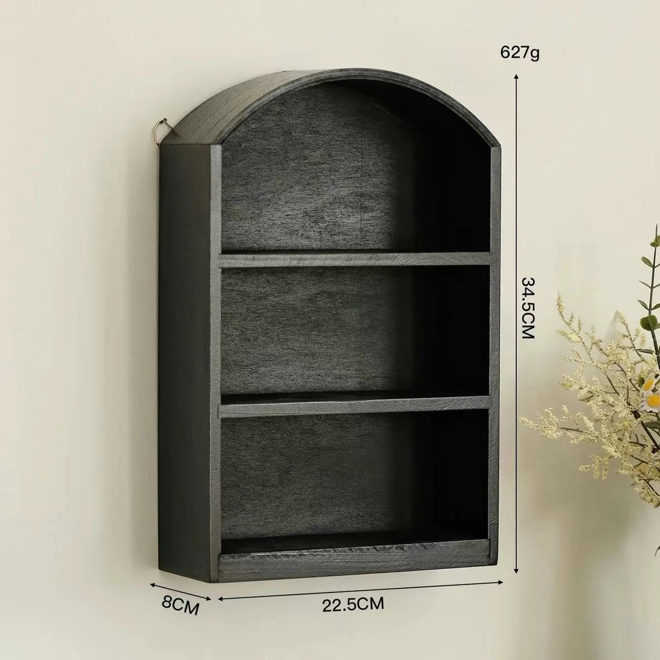 handmade Wall-mounted Wood Storage Cabinet Retro Desktop Storage Holder Rack Dustproof Sundries Cosmetic Storage Box Doll Toy Showcase