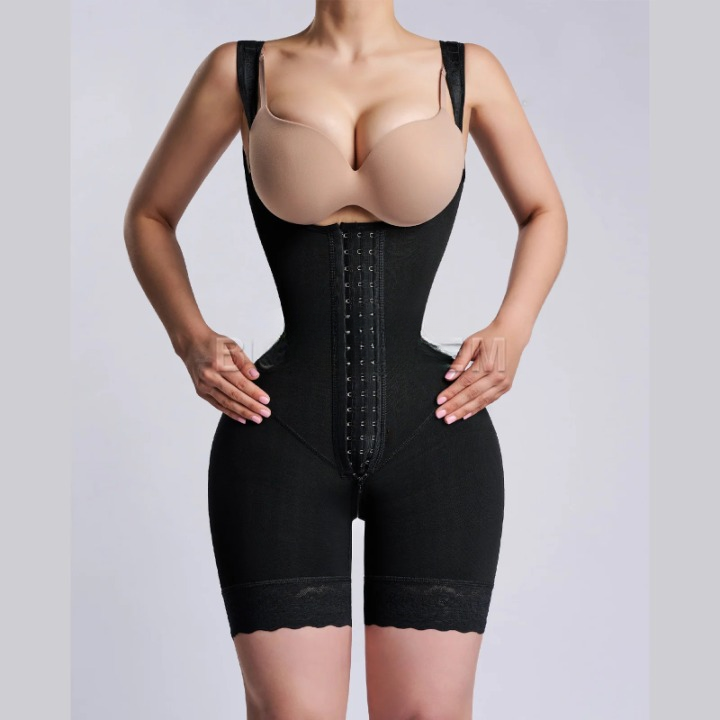3947 Women's Open Chest Girdle – Colombian High Waist Trainer, Slimming Post-Surgery Shapewear Bodysuit