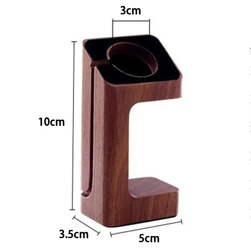 HANDMADE Wooden Watch Charger Stand Smartwatch Desktop Holder Charging Station Wrist Watch Base Original Apple Bracket Accessories