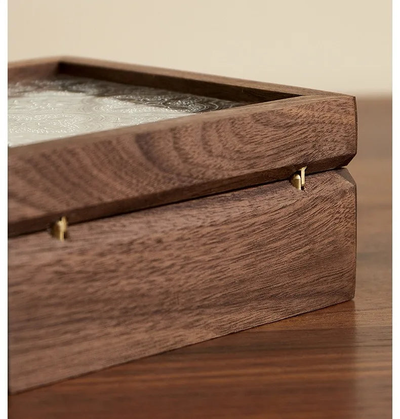 HANDMADE Solid Wood Jewelry Organizer Case Travel Ring Earrings Storage Box Lady Wholesale Jewellery Cases Pendant Bracelet Display Boxes