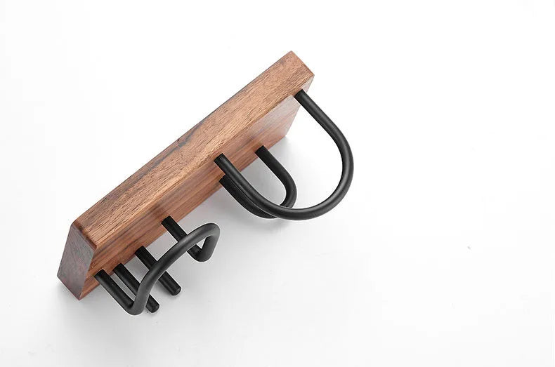 HANDMADE Solid Wood Toothbrush Holder Bathroom Shelving Cup Scraper Electric Shaver Holder Wall Hanging Multifunctional Storage Rack