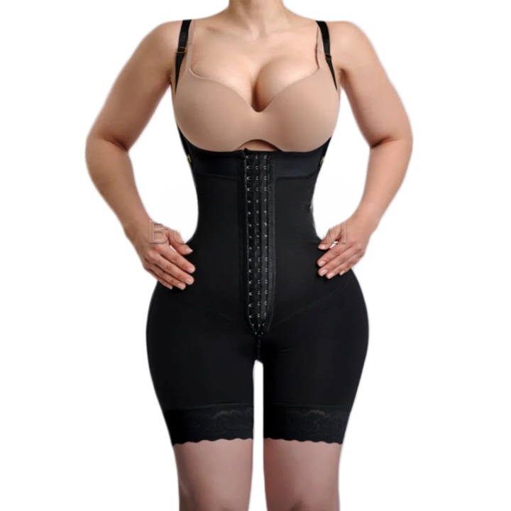 3947 Women's Open Chest Girdle – Colombian High Waist Trainer, Slimming Post-Surgery Shapewear Bodysuit
