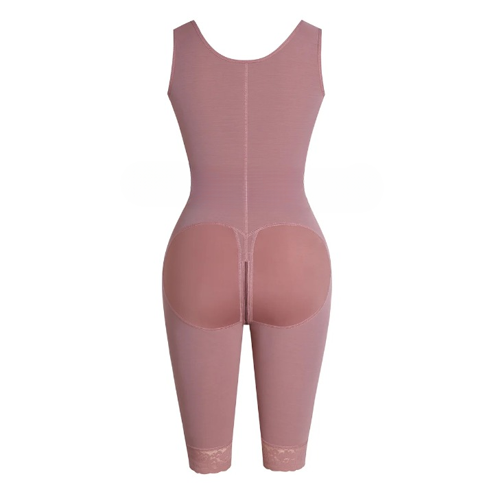 8756 Front Closure Thigh Slimmer – Colombian Full Body Shapewear, Abdomen Control & Elastic Corset for Women