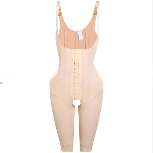 4897 Colombian Hourglass Girdle – Long Shaping Rods, Front Closure, Elastic Shapewear Bodysuit for Women
