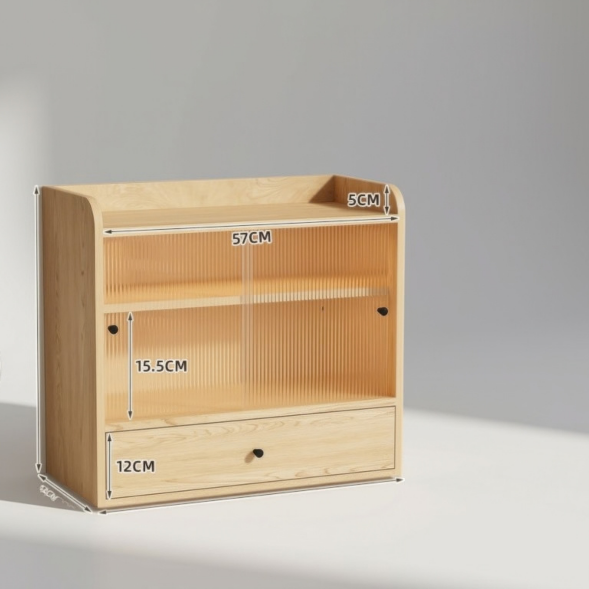 Dustproof Acrylic Cosmetic Storage Cabinet with Drawers | High-Sense Makeup & Skincare Vanity Organizer