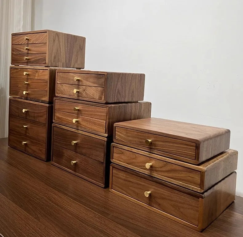 HANDMADE Solid Wood Jewellery Organizer Box Large Jewelry Storage Boxes Exhibitor Ring Necklace Cases Wholesale Travel Jewelry Case