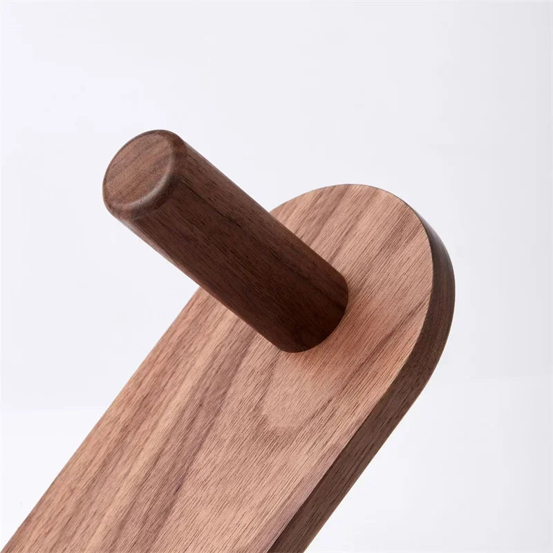 Wall Mount Hair Dryer Holder for Dyson Supersonic Hair Dryer Storage Rack Walnut Beech Wood Hair Dryer Bracket Bathroom Tools