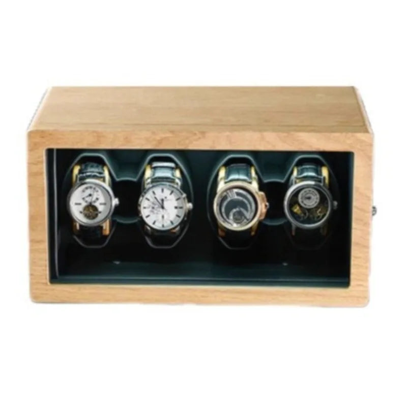 HANDMADE Solid Wood Watches Winders Automatic Mobile Watch Storage Winder Men's Watches Winding Device Luxury Wristwatch Winding Machine