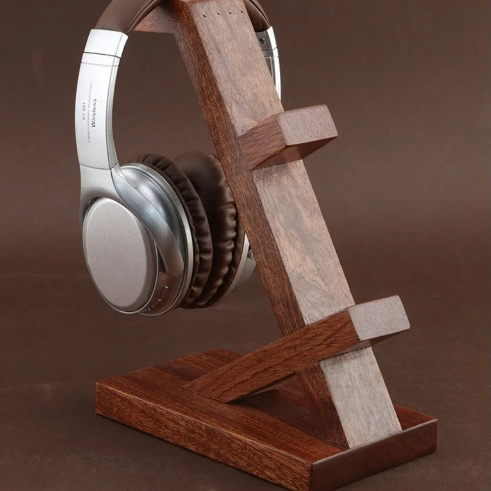 HANDMADE WOODEN  Game Controller Earphones Stand for  HolderWalnut Wood Creative Figurine Game Peripheral Accessories