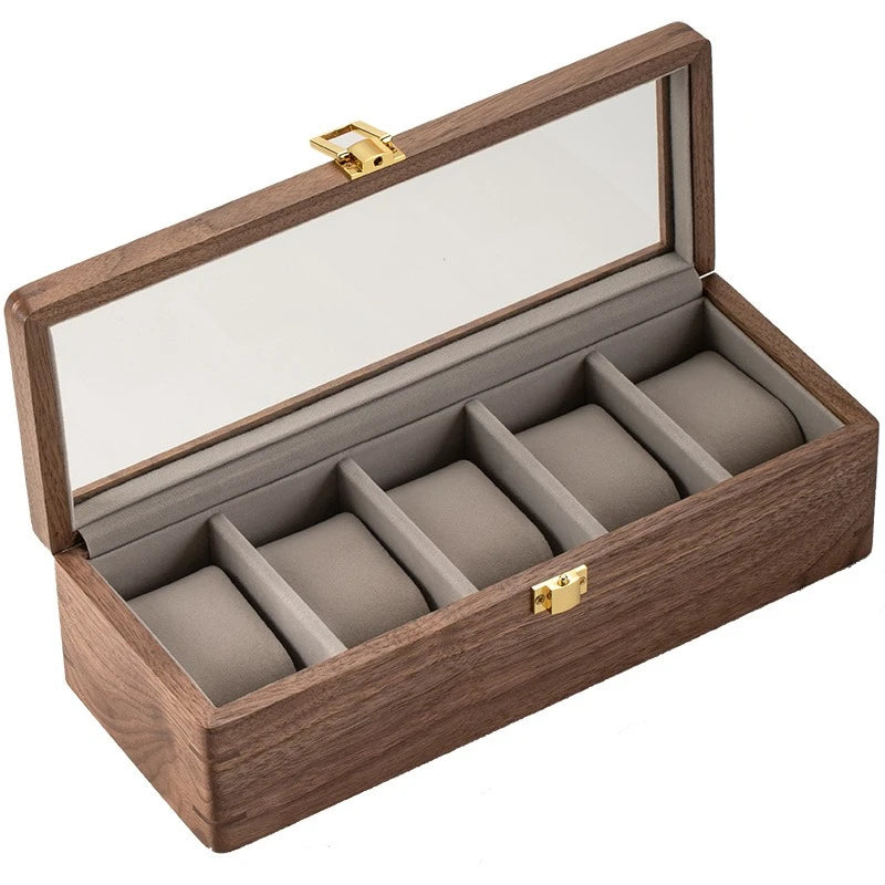 HANDMADE WATCH AND GLASSES WOOD STORAGE ORGANIZER Solid Wood Watch Box Luxury Retro Display Glasses Boxes Mechanical Watch Sunglasses Storage Case Exhibitors Organizers Supplies