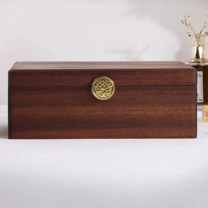 HANDMADE olid Wood Jewelry Box Portable Travel Jewellery Boxes Large Capacity Lock Jewelry Cases Earrings Bracelet Casket for Jewellery