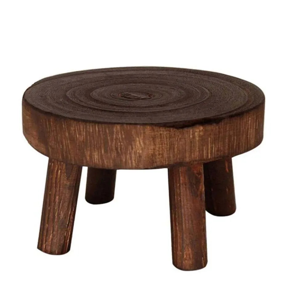 HANDMADE WOOD PLANTS RISER  Durable Plant Stand Shelf Creative Wooden Stool High Quality Succulent Pot Holder For Living Room