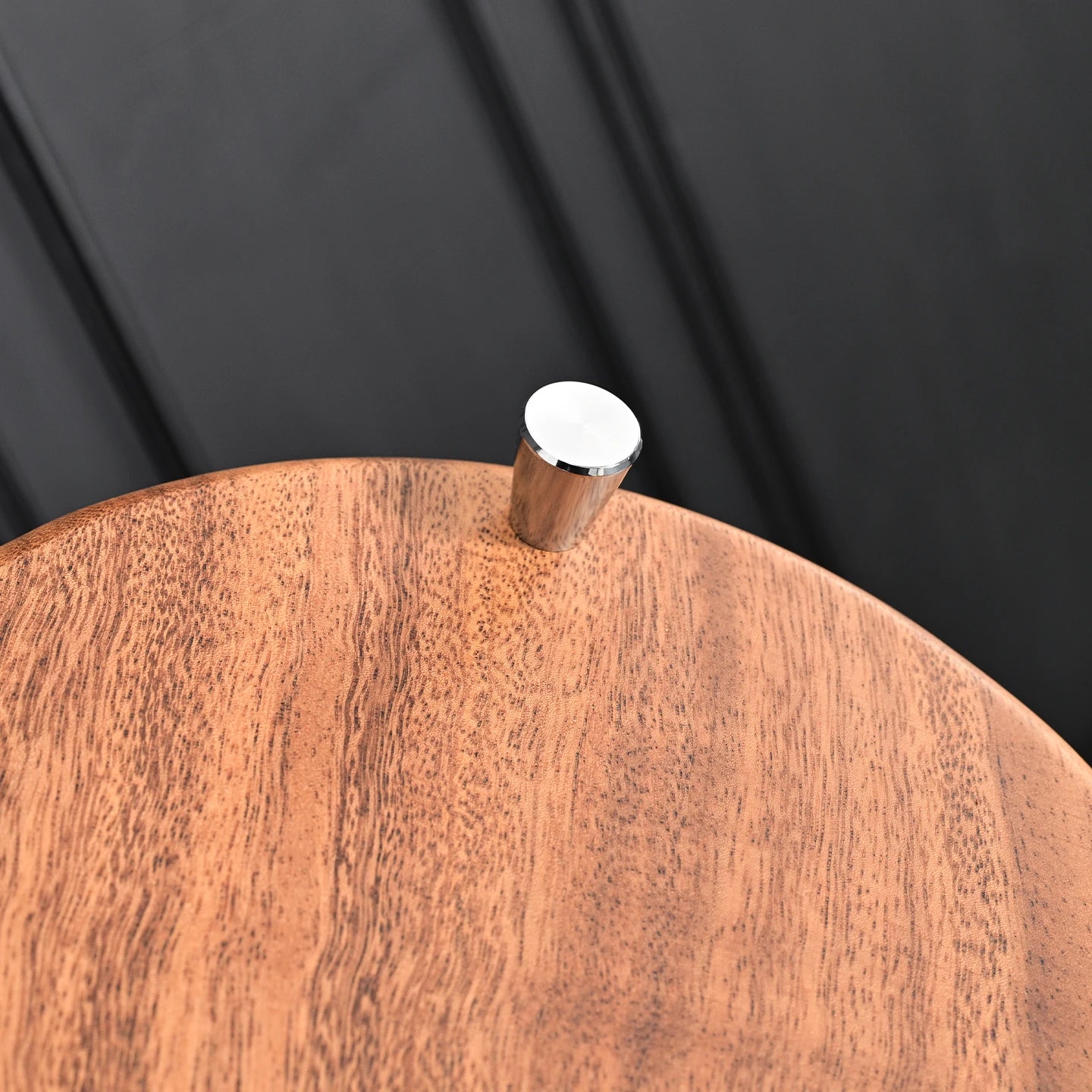 hadnmade entrance Solid Wood Key Perfume Tray, Vintage Style Cosmetics and Jewelry Tray, Wooden Round Incense Tabletop Storage Tray, Walnut Fruit Tray