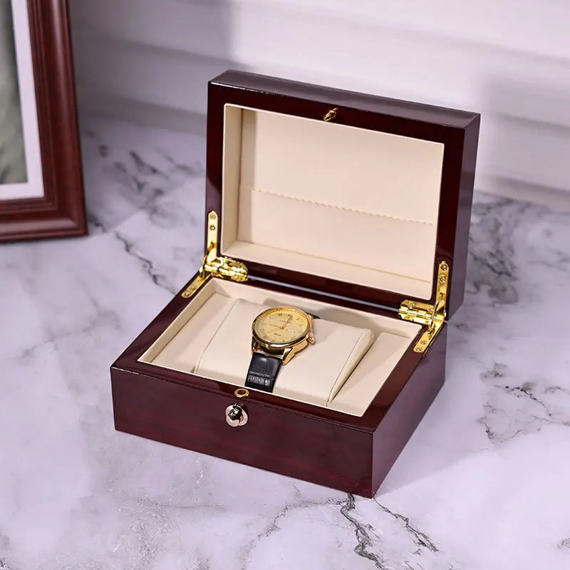 HANDMADE Wooden Watch Box Luxury 1 Slot Watches Storage Boxes Exhibitor Counter Watch Display Case Organizer Packaging Showcases Supplies