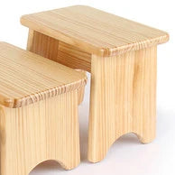 HADNMADE Solid Wood Foot Stool, Minimalist Chair Bench, Modern Squatty Potty Stool, Classical Chinese Small Stool