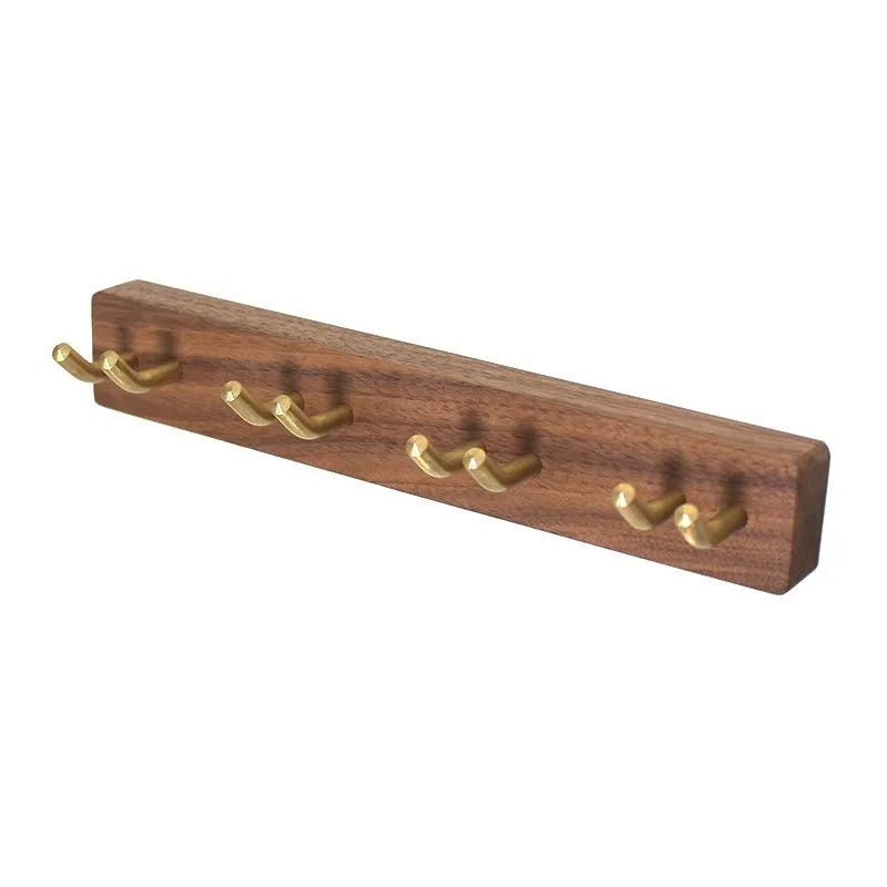 HANDMADE Black Walnut Wooden Toothbrush Hanger Toilet Storage Rack Toothbrush Cup Holder Toothpaste Storage Wall Hanger No Punching