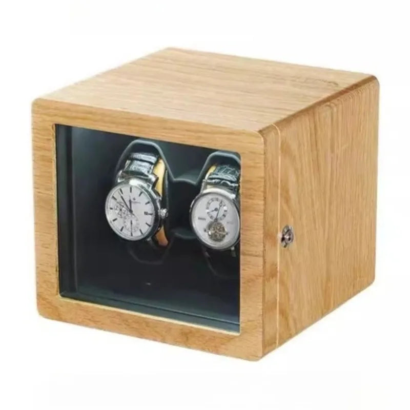 HANDMADE Solid Wood Watches Winders Automatic Mobile Watch Storage Winder Men's Watches Winding Device Luxury Wristwatch Winding Machine