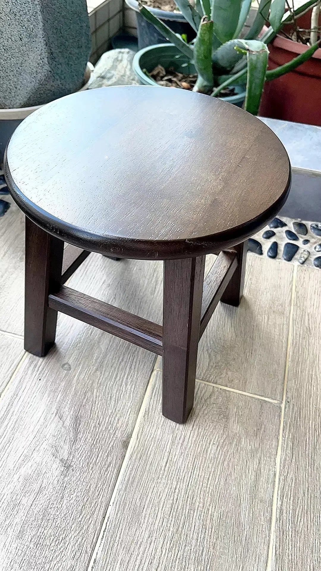 HANDMADE Walnut Colored Solid Wood Small Stool Modern Chinese Living Room Shoe Changing Stools Household Footrest Home Furniture 걸상