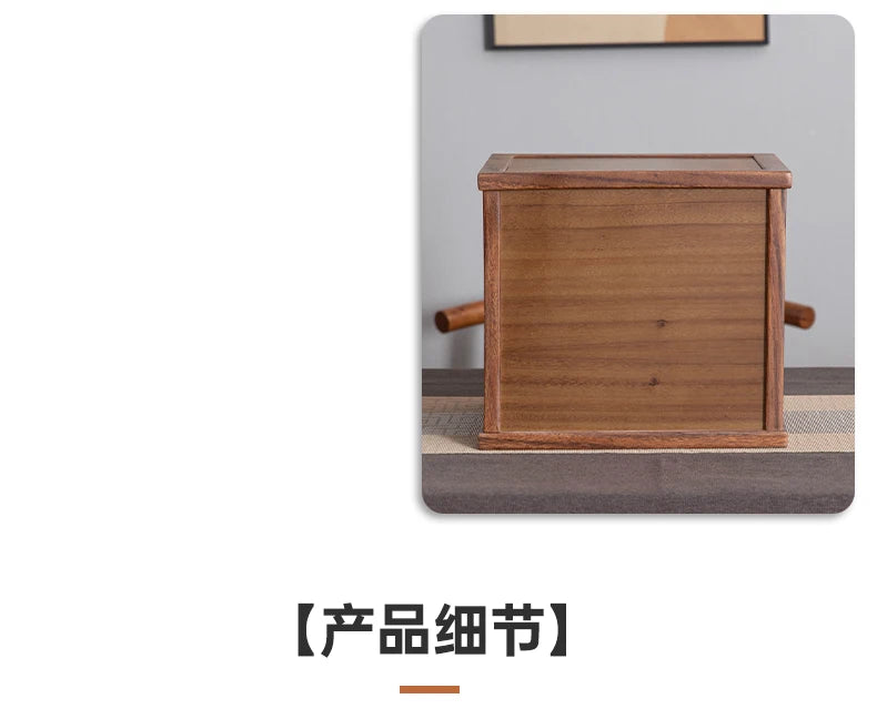 hadnmade 5-Tier Walnut Tea Storage Box Premium Organizer Multi-Layer Wooden Display Case for Home & Shop Collection‌ Box