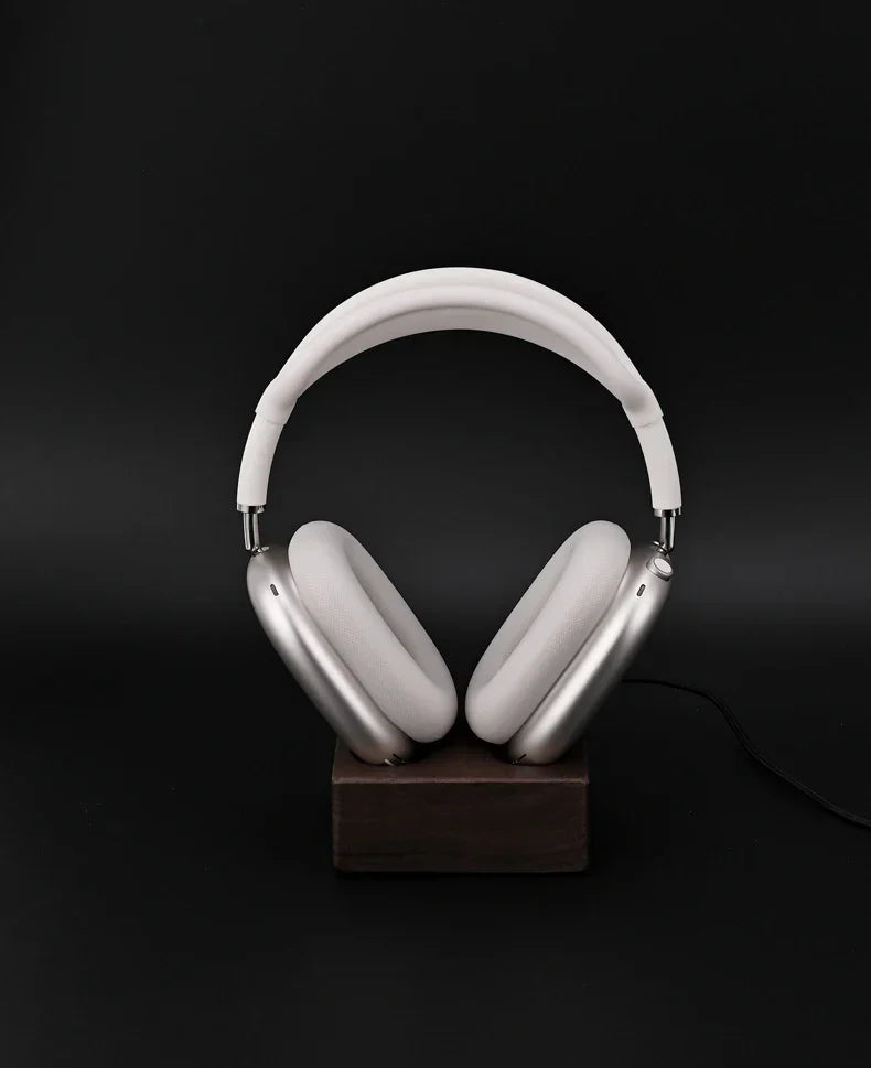 HANDMADE MARGNET  WOOD for  1/2Headphone Base Walnut Wood Bracket Magnetic Wireless Charging Sleep Compartment Marble Headset Stand Accessory