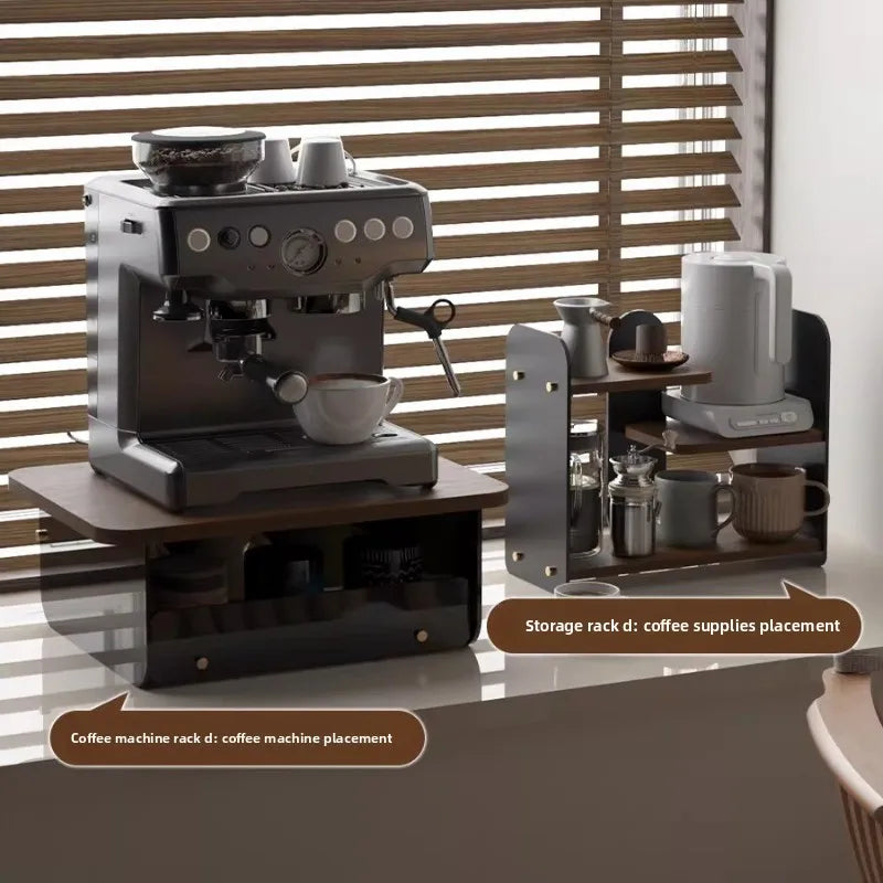 HANDMADE Coffee Machine Riser Stand, Elevated Countertop Shelf for Kitchen, Under Cabinet Storage Organizer for Espresso Maker Mug