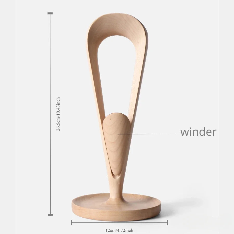 HANDMADE Black Walnut Wood Headphone Stand Walnut Headphone Holder with Winder Solid Wood Custom Earphone Hanger Headset Bracket Storage
