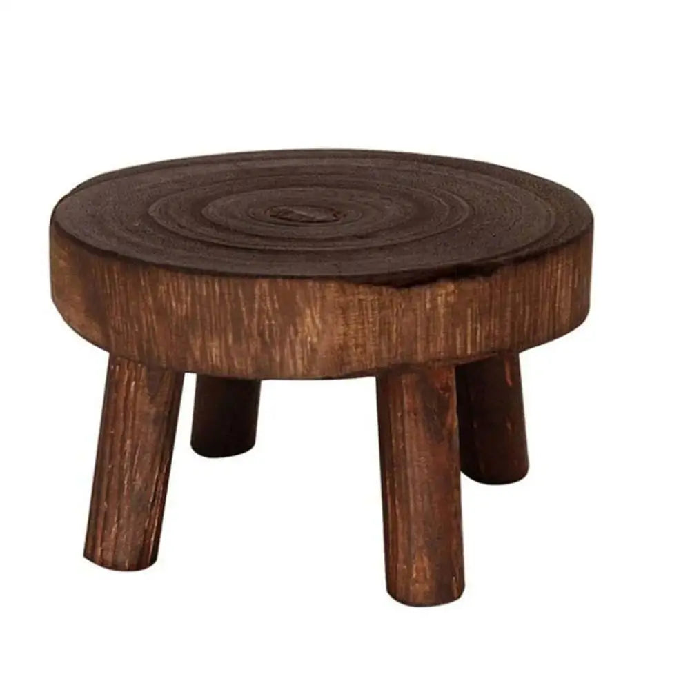 HANDMADE WOOD PLANTS RISER  Durable Plant Stand Shelf Creative Wooden Stool High Quality Succulent Pot Holder For Living Room