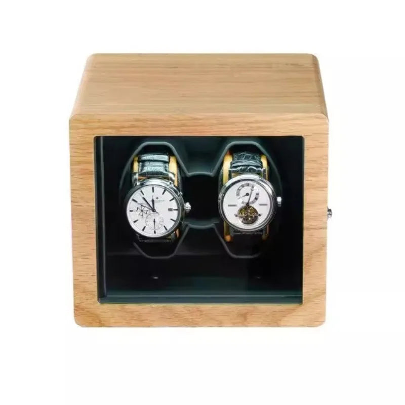 HANDMADE Solid Wood Watches Winders Automatic Mobile Watch Storage Winder Men's Watches Winding Device Luxury Wristwatch Winding Machine