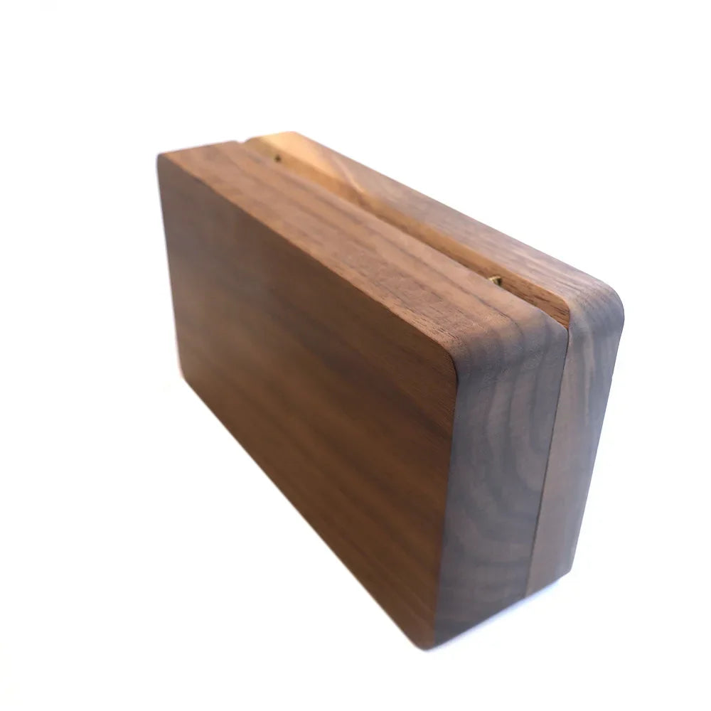 HANDMADE Jewelry Storage Box Black Walnut Organizer Tray Velvet-Lined Case Durable Jewelry Box for Entryway or Dresser Storage