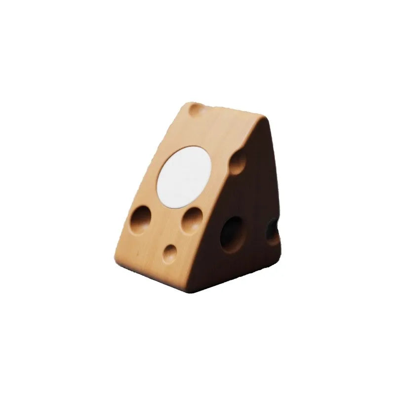 HANDMADE Cheese DESING Wood Charging HOLDER  Dock for apple watch Wood Magnetic Wireless Watch Charger Holder Desktop Decoration Stand Watch Accessories