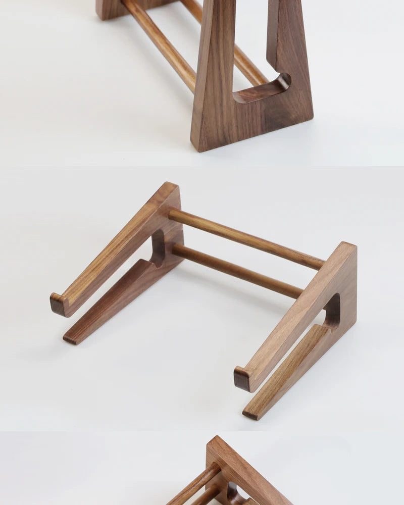 HANDMADE Laptop Stand Custom Walnut Wood Height Increasing Storage Bracket Magic Keyboard Holder Base Stand Laptop Accessories for Gifts
