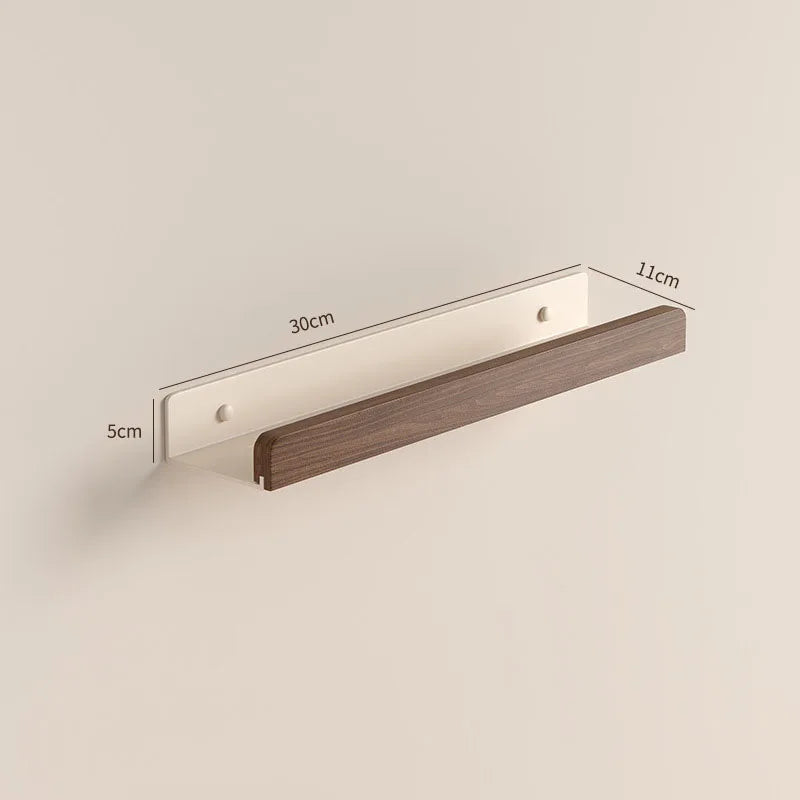 HANDMADE White Aluminum Bathroom Shelving Wall-mounted Bathroom Shower Storage Rack Towel Rack Shelves Bathroom Shelf With Rod