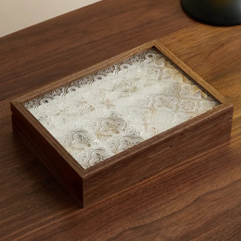 HANDMADE Solid Wood Jewelry Organizer Case Travel Ring Earrings Storage Box Lady Wholesale Jewellery Cases Pendant Bracelet Display Boxes