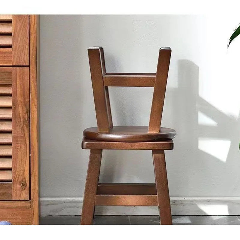 HANDMADE Walnut Colored Solid Wood Small Stool Modern Chinese Living Room Shoe Changing Stools Household Footrest Home Furniture 걸상