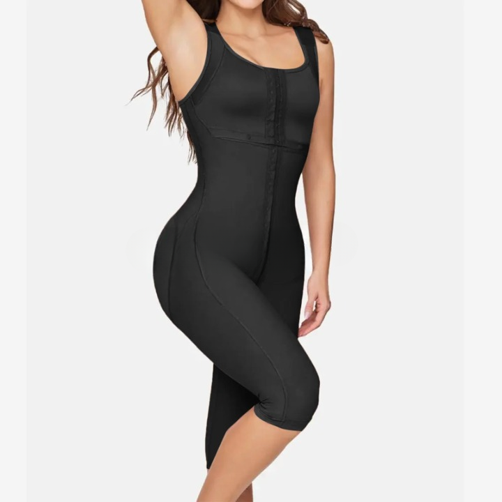 8756 Front Closure Thigh Slimmer – Colombian Full Body Shapewear, Abdomen Control &amp; Elastic Corset for Women