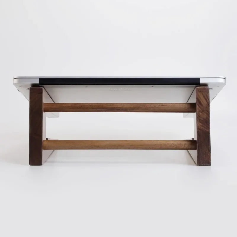 HANDMADE Laptop Stand Custom Walnut Wood Height Increasing Storage Bracket Magic Keyboard Holder Base Stand Laptop Accessories for Gifts