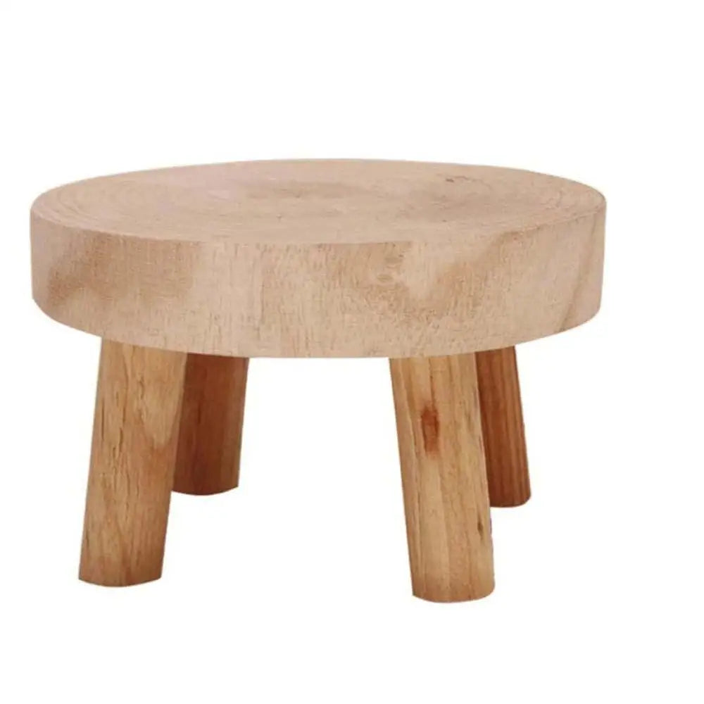 HANDMADE WOOD PLANTS RISER  Durable Plant Stand Shelf Creative Wooden Stool High Quality Succulent Pot Holder For Living Room