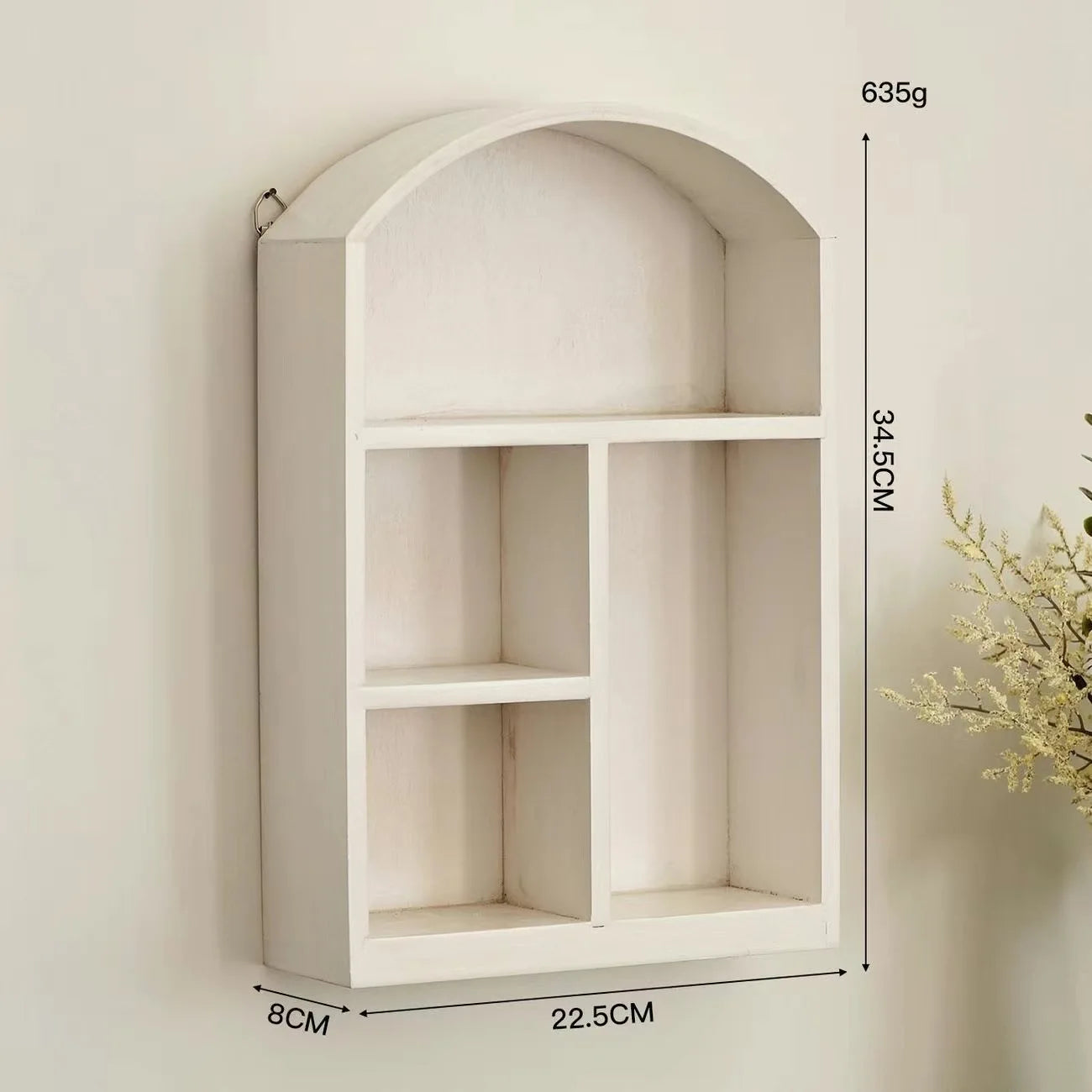 handmade Wall-mounted Wood Storage Cabinet Retro Desktop Storage Holder Rack Dustproof Sundries Cosmetic Storage Box Doll Toy Showcase