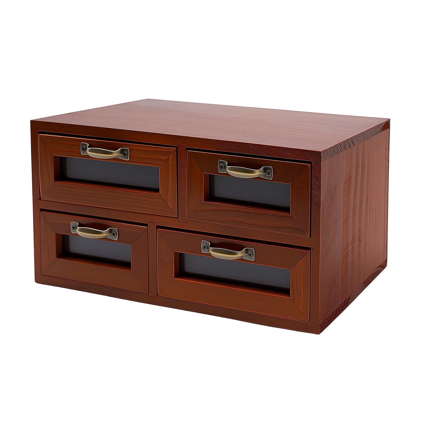HANDMADE Retro Desk Organizer With Drawers, Wooden Desktop Storage Cabinet, Storage Box For Craftsmen To Organize Sewing Pins, Buttons
