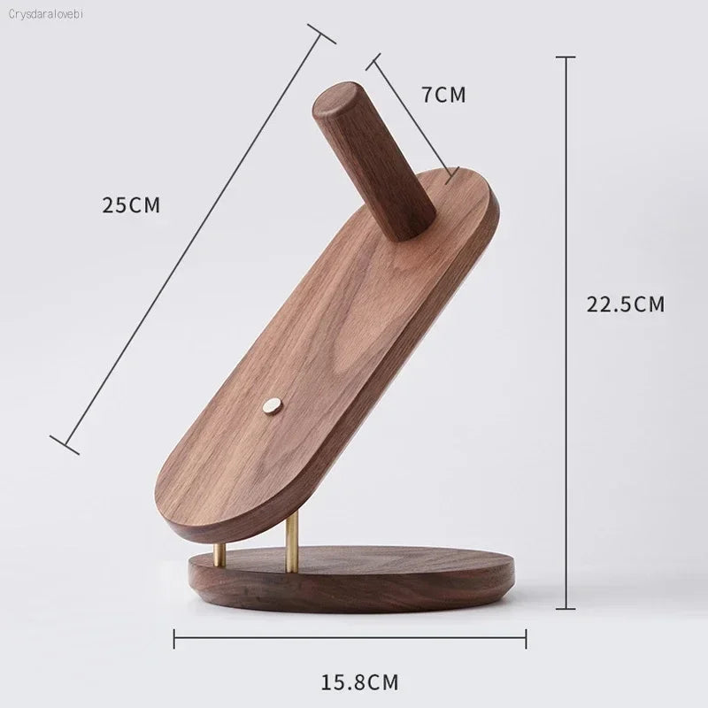 Wall Mount Hair Dryer Holder for Dyson Supersonic Hair Dryer Storage Rack Walnut Beech Wood Hair Dryer Bracket Bathroom Tools