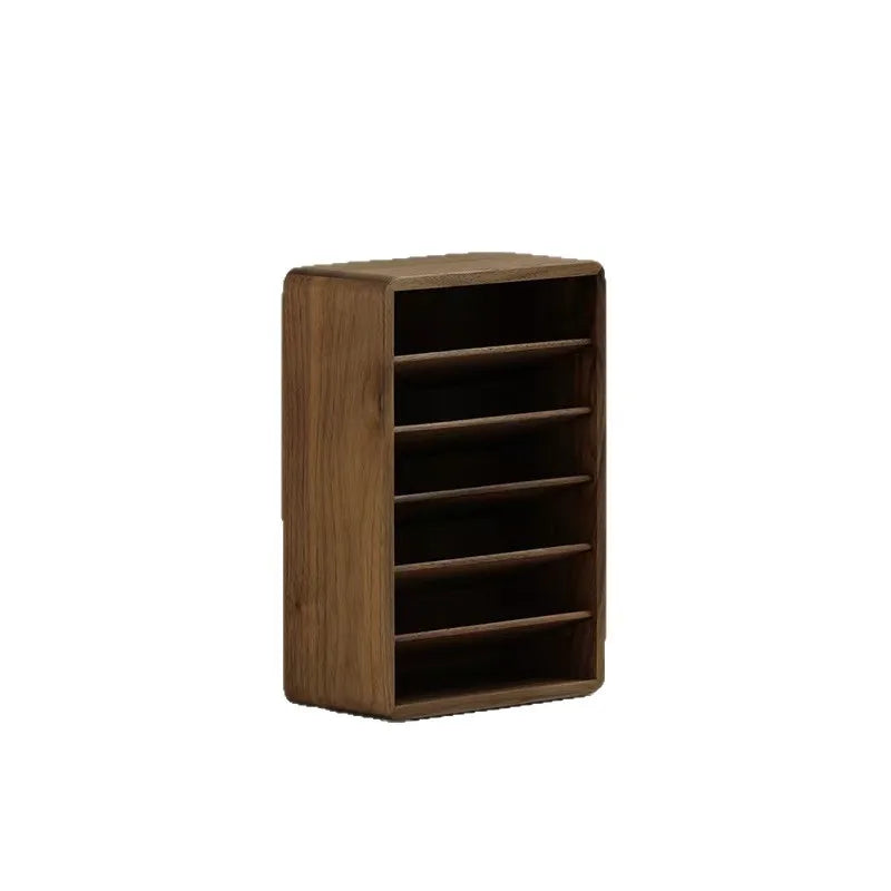 HANDMADE LIPSTICKS ORGANIZER STORAGE Multi-Tier Stepped Solid Wood Cosmetic Organizer, Vertical Desktop Lipstick & Makeup Storage Box for Bedroom