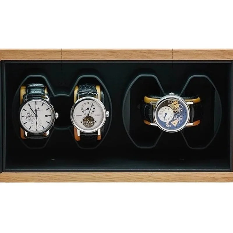 HANDMADE Solid Wood Watches Winders Automatic Mobile Watch Storage Winder Men's Watches Winding Device Luxury Wristwatch Winding Machine