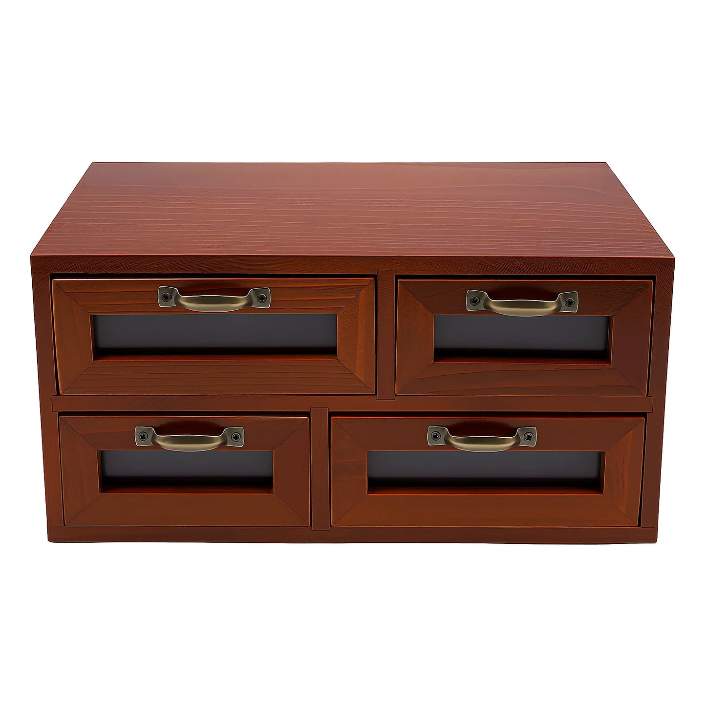 HANDMADE Retro Desk Organizer With Drawers, Wooden Desktop Storage Cabinet, Storage Box For Craftsmen To Organize Sewing Pins, Buttons