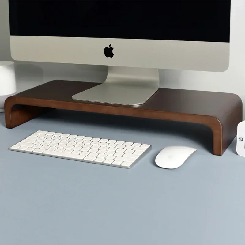 handmade oak screen support holder Solid Wood Neck Protection Monitor Stand Raised Screen Display Desk Shelf Ergonomic Organizer for Office Desks