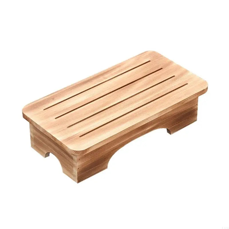 handmade Minimalist Step Stool Lightweight Construction Natural Grain Finish Furniture For Modern Household Needs
