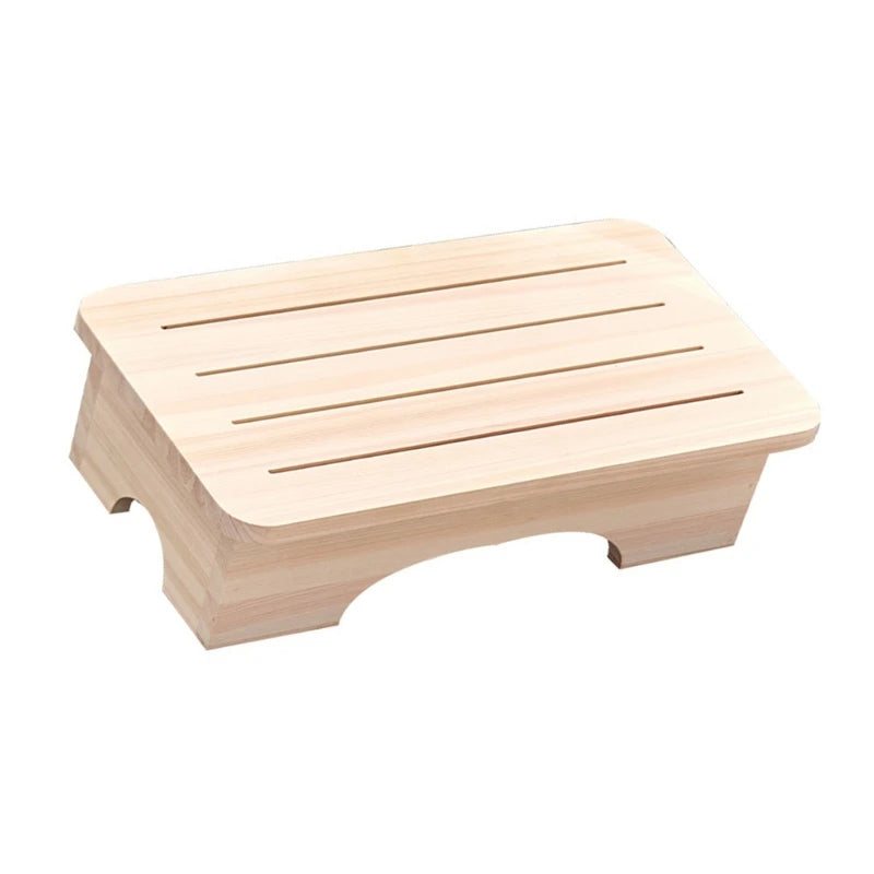 handmade Minimalist Step Stool Lightweight Construction Natural Grain Finish Furniture For Modern Household Needs