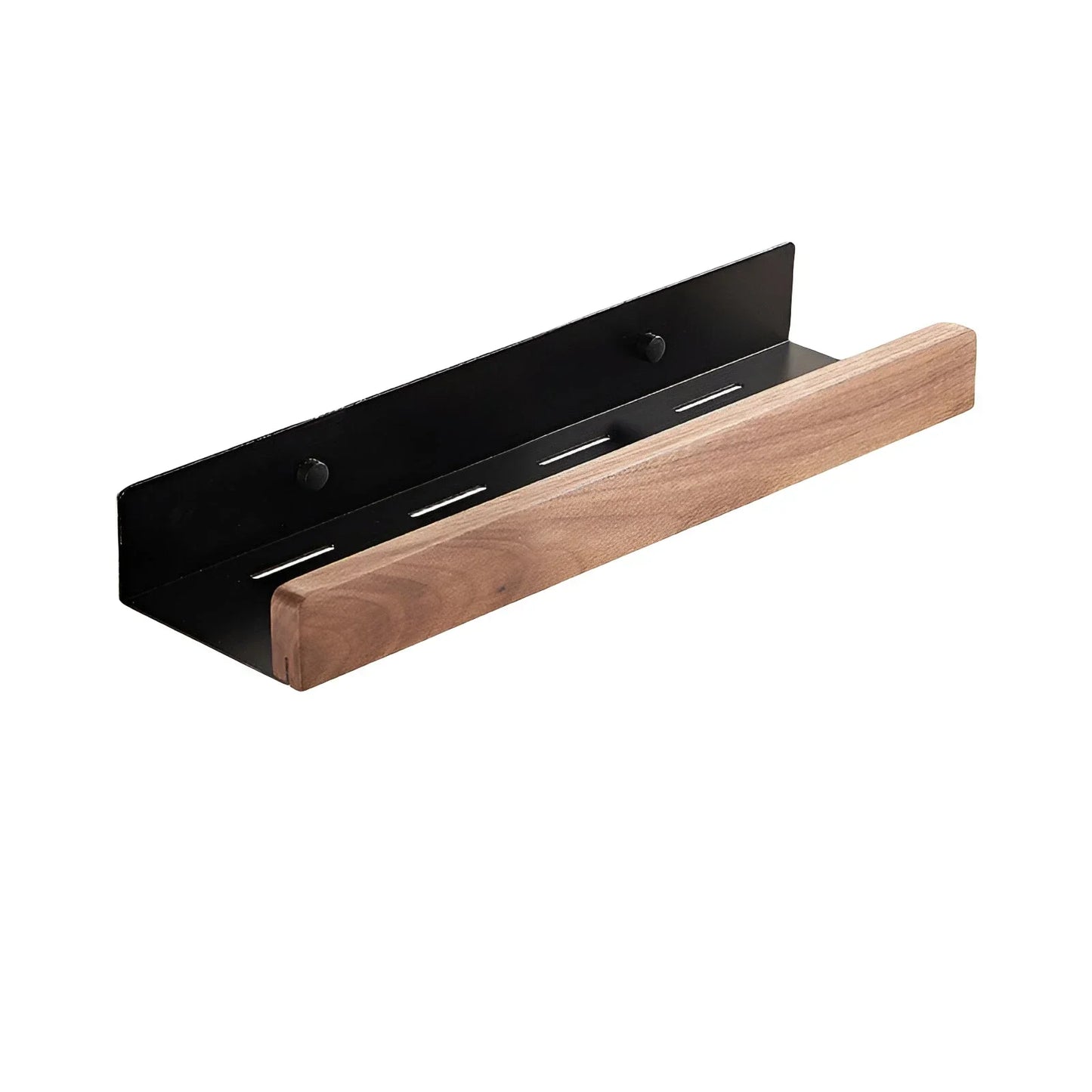 HANDMADE Black Walnut Wood Bathroom Storage Shelf Wall Mounted Toilet Non Perforated Bathroom Storage Rack  Bathroom organizer